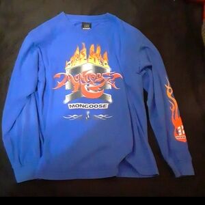 Blue Mongoose Graphic Long Sleeve Shirt